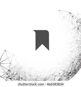 Bookmark icon stock vector illustration flat design