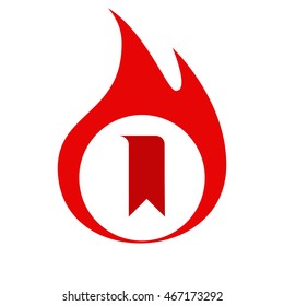 Bookmark icon stock vector illustration flat design