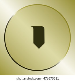 Bookmark icon stock vector illustration flat design