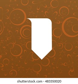 Bookmark icon stock vector illustration flat design