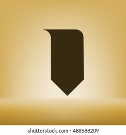 Bookmark icon stock vector illustration flat design