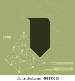 Bookmark icon stock vector illustration flat design