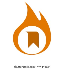 Bookmark icon stock vector illustration flat design