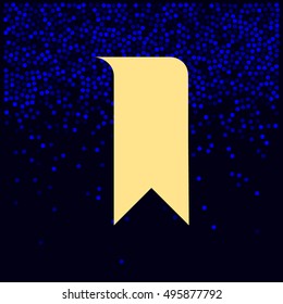 Bookmark icon stock vector illustration flat design