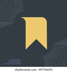 Bookmark icon stock vector illustration flat design