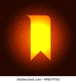 Bookmark icon stock vector illustration flat design