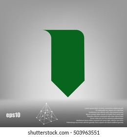 Bookmark icon stock vector illustration flat design