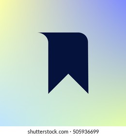 Bookmark icon stock vector illustration flat design