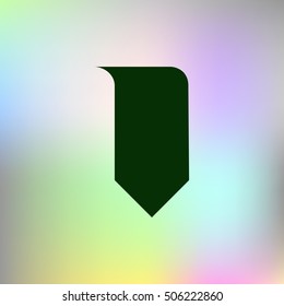 Bookmark icon stock vector illustration flat design
