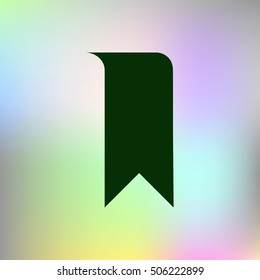 Bookmark icon stock vector illustration flat design