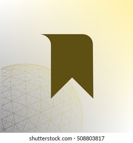 Bookmark icon stock vector illustration flat design
