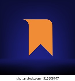 Bookmark icon stock vector illustration flat design