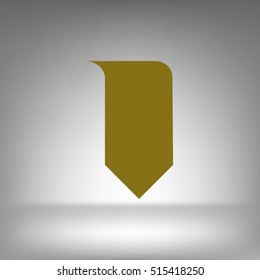 Bookmark icon stock vector illustration flat design