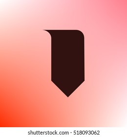 Bookmark icon stock vector illustration flat design