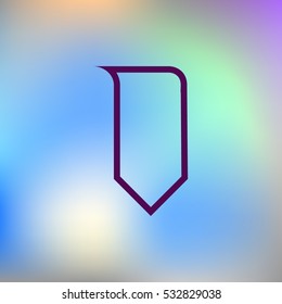 Bookmark icon stock vector illustration flat design