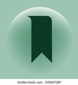Bookmark icon stock vector illustration flat design