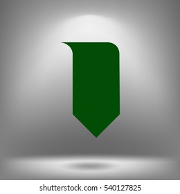 Bookmark icon stock vector illustration flat design
