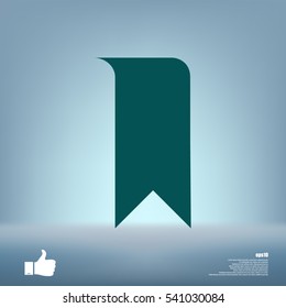 Bookmark icon stock vector illustration flat design