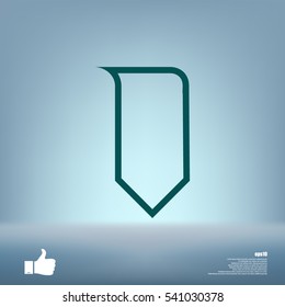 Bookmark icon stock vector illustration flat design