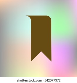 Bookmark icon stock vector illustration flat design