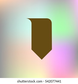 Bookmark icon stock vector illustration flat design