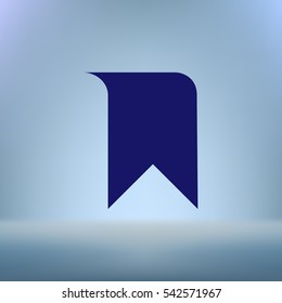 Bookmark icon stock vector illustration flat design