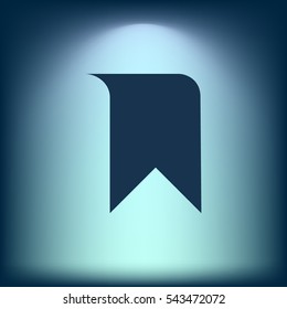 Bookmark icon stock vector illustration flat design