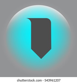 Bookmark icon stock vector illustration flat design