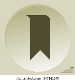 Bookmark icon stock vector illustration flat design