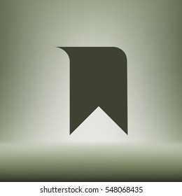 Bookmark icon stock vector illustration flat design