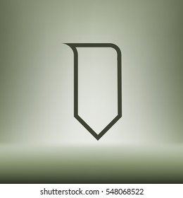 Bookmark icon stock vector illustration flat design