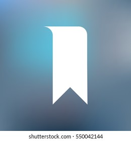 Bookmark icon stock vector illustration flat design