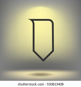 Bookmark icon stock vector illustration flat design