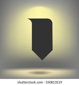 Bookmark icon stock vector illustration flat design