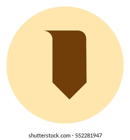 Bookmark icon stock vector illustration flat design
