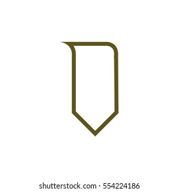 Bookmark icon stock vector illustration flat design