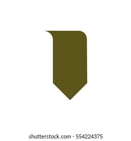 Bookmark icon stock vector illustration flat design