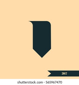 Bookmark icon stock vector illustration flat design
