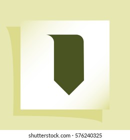 Bookmark icon stock vector illustration flat design