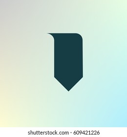 Bookmark icon stock vector illustration flat design