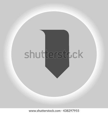 Bookmark icon stock vector illustration flat design