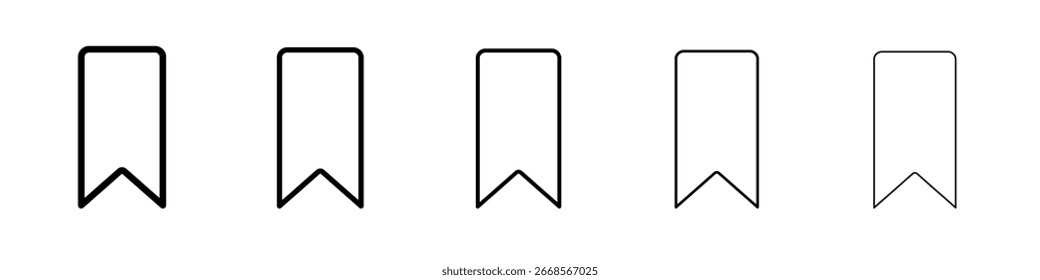 Lesezeichen-Symbol Symbol-Konzept für Web-Design.einfache Linie, Vektorsymbol. Logo-Illustration