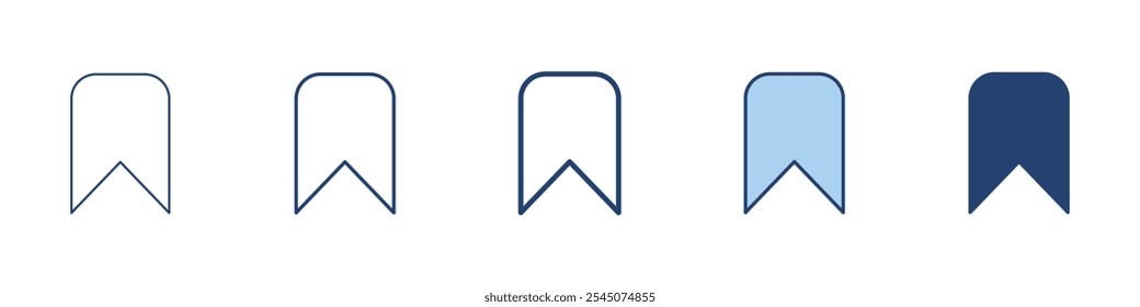 Bookmark icon Symbol set collection