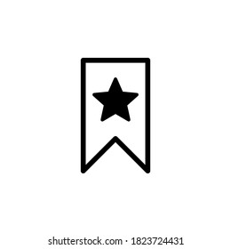 Símbolo de icono de marcador vector aislado en fondo blanco