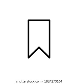 Bookmark icon symbol vector on white background