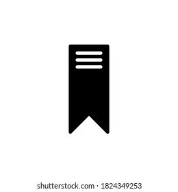 Bookmark icon symbol vector on white background