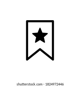 Símbolo de icono de marcador vector en fondo blanco