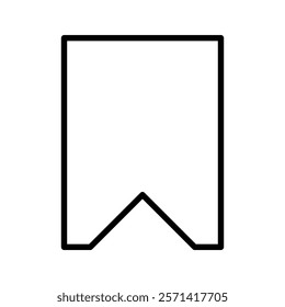 Bookmark icon Thin line vector