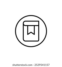 Bookmark icon Thin vector set