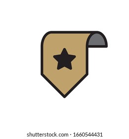 bookmark Icon In Trendy  Design Vector Eps 10